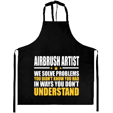 Discover Airbrush Artist Solving Problems Gift Aprons