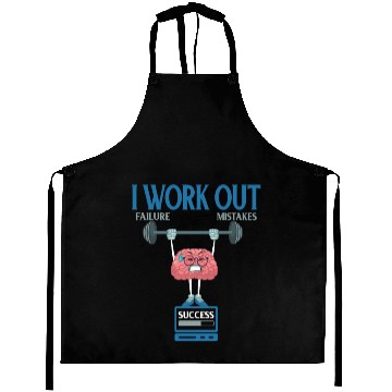 Discover I Work Out Growth Mindset - Positive Thinking Aprons