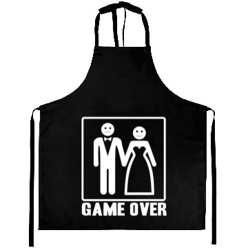Discover GAME OVER AFTER WEDDING! GIFT IDEA Aprons