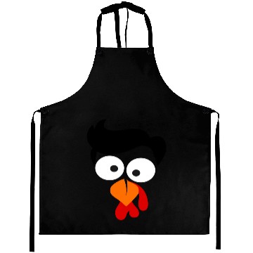 Discover Turkey Face Thanksgiving Aprons