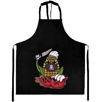 Discover Vegan vegetable butcher corn tomato pepper gift Aprons