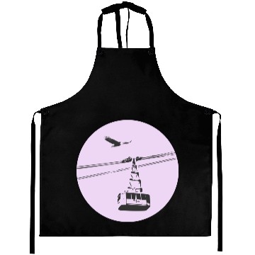 Discover Gondola / cable car with eagle purple Aprons