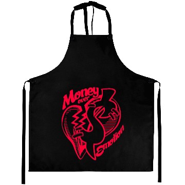 Discover Money Over Emotion Aprons