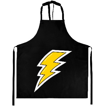Discover Yellow Lightening, cartoon lightening bolt, bolt Aprons