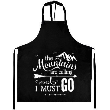 Discover The Mountains Are Calling Aprons