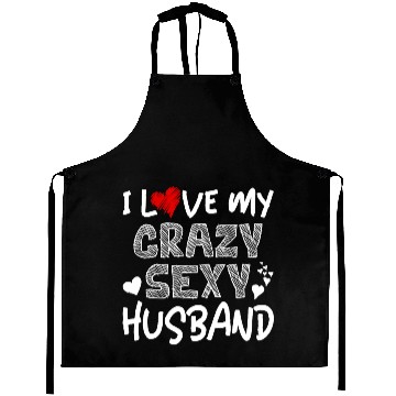 Discover I love my Husband Valentines Day Aprons for Couples