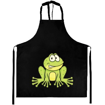 Discover Hand painted frog design Aprons