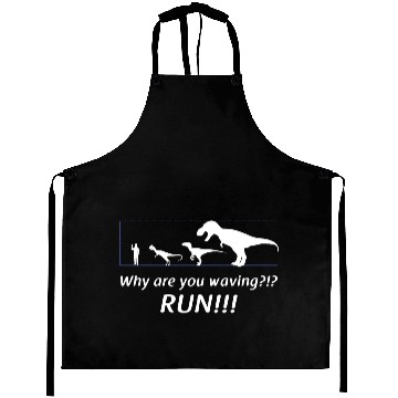 Discover WHY ARE YOU WAVING RUN Aprons
