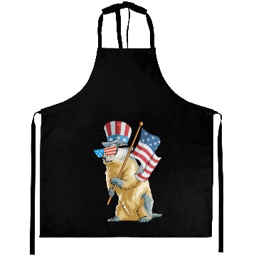 Discover Merica Groundhog Aprons