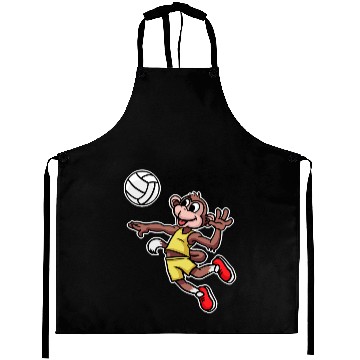 Discover Volleyball Monkey Sport Handball Active Sport Aprons
