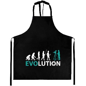 Discover Evolution Monkey To Cameraman Funny Gift Aprons
