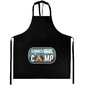 Discover Summer camp retro Aprons