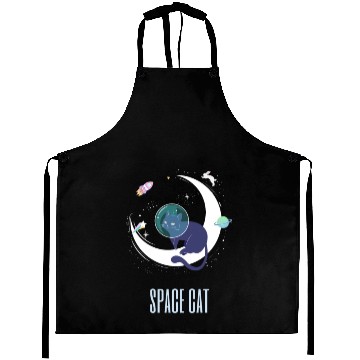 Discover Space cat Aprons
