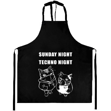 Discover sunday night techno night Aprons