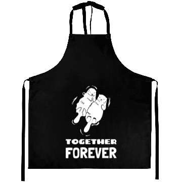 Discover Together forever couple beavers Aprons
