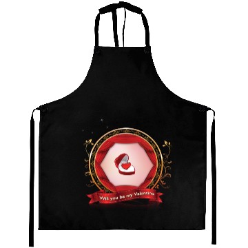 Discover Will you be my Valentine Aprons