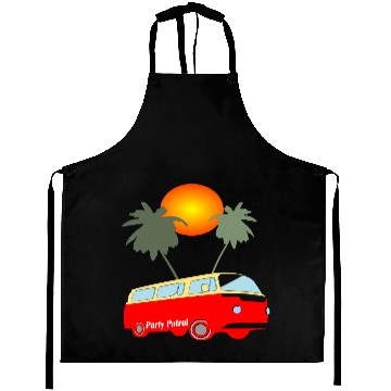 Discover Camping Party vacation summer bully Aprons