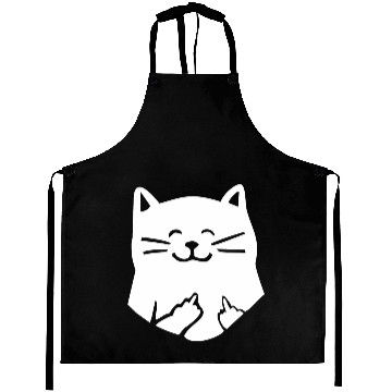 Discover Cat Middle Finger Aprons