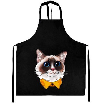 Discover Ragdoll Cat Face Cats funny cute sweet Kitty gift Aprons