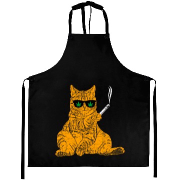 Discover Cat Smoking Shisha Aprons