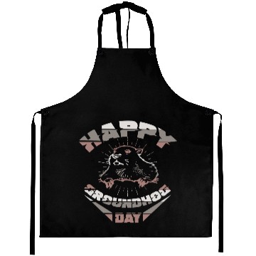 Discover Happy groundhog day gift Aprons