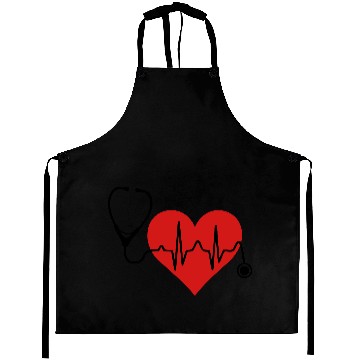 Discover Stethoscope Heartbeat Heart Aprons