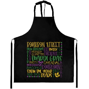 Discover Mardi Gras Subway Art Costume Aprons