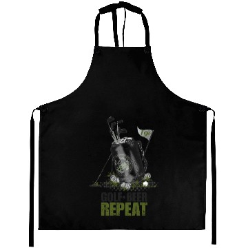 Discover Golf Beer Repeat Aprons