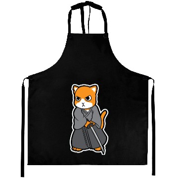 Discover Samurai Katana Cat Aprons