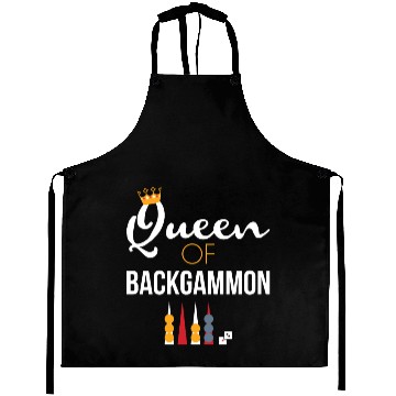Discover Queen of Backgammon Aprons Board Game Backgammon
