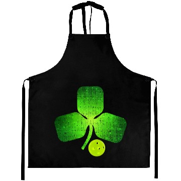Discover Pickleball St Patricks Day Shamrock Irish Aprons