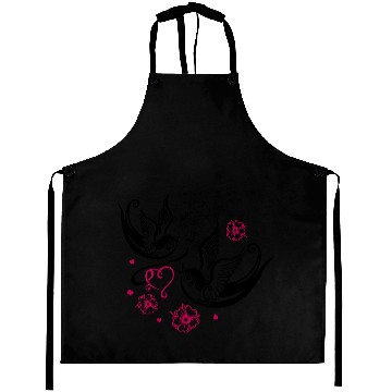 Discover Sakura Cherry Blossom Swallow Birds Spring Flowers Aprons
