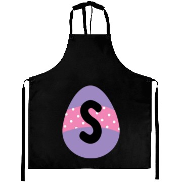 Discover Easter Letter S Monogram Dark 65899726Easter Lette Aprons