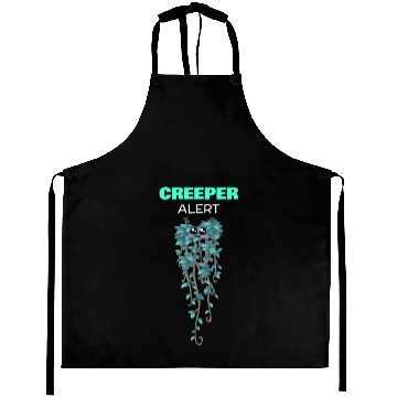 Discover Creeper Alert Funny Vine Pun Aprons