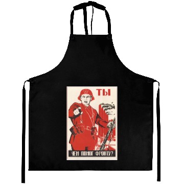 Discover Soviet Propaganda Vintage Poster Retro Aprons