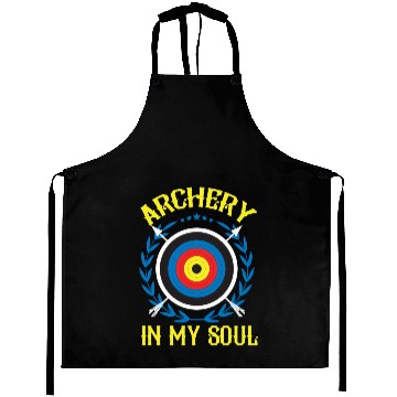Discover Archery Arrow Longbow Archer Bullseye Gift Aprons