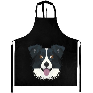 Discover Illustration Border Collie Aprons