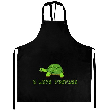 Discover I Like Turtles Aprons