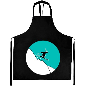 Discover Skiing mountains - gift Aprons