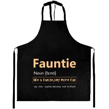 Discover Fauntie Fun Aunts Like a Funcle graphic Aprons