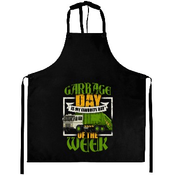 Discover Garbage Day Recycling Trash Truck Aprons