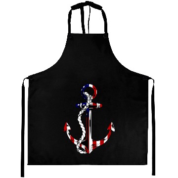 Discover American Flag Anchor Aprons