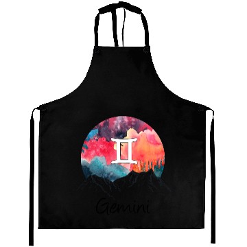 Discover Gemini Zodiac Sign Aprons