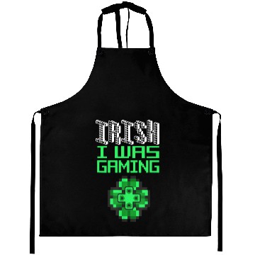 Discover Video Game Gaming St Patricks Day Gamer Aprons