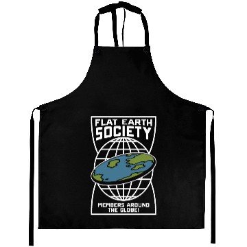 Discover flat earth merchandise Aprons