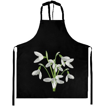 Discover Flower Spring Snowdrop White - Gift Idea Aprons