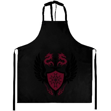 Discover warrior shield and dragon crest Aprons