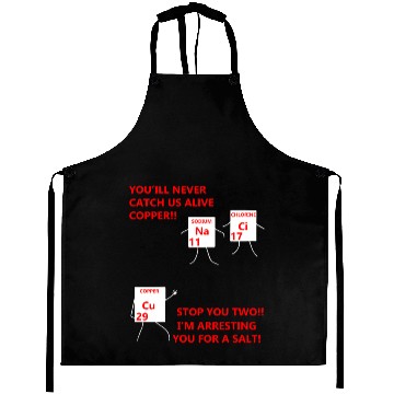 Discover Salt and Copper Chemistry Periodic Table Funny Aprons
