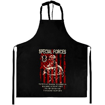 Discover special forces there no reason to thank us because Aprons