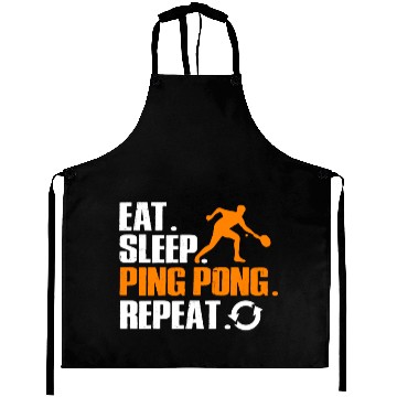 Discover Ping Pong Ball Player Table Tennis Paddle Gift Aprons